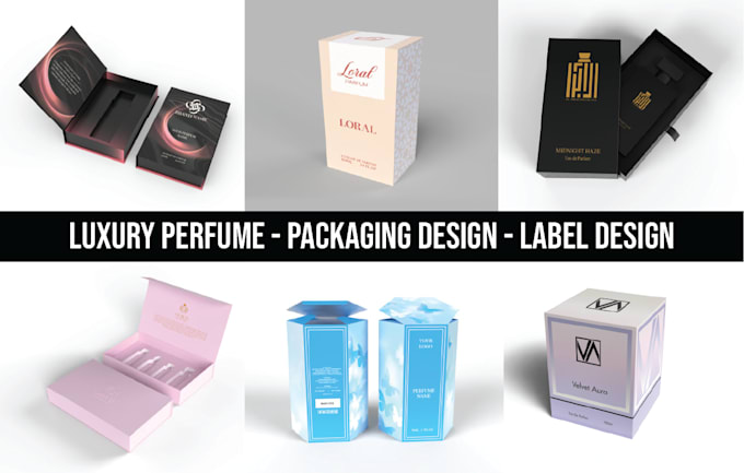 design luxury perfume packaging and label