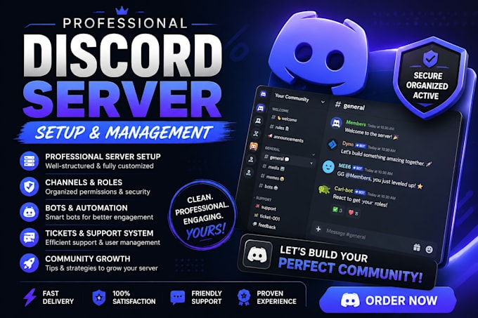 create a professional discord server setup for your community