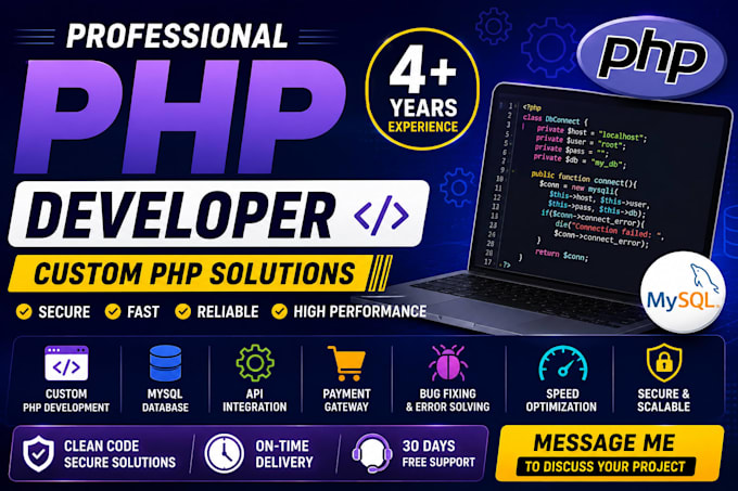 create php website with mysql database