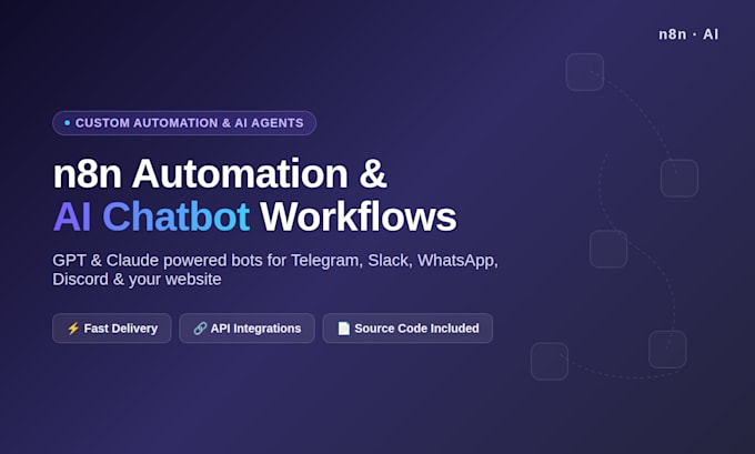 build custom n8n automation and ai chatbots