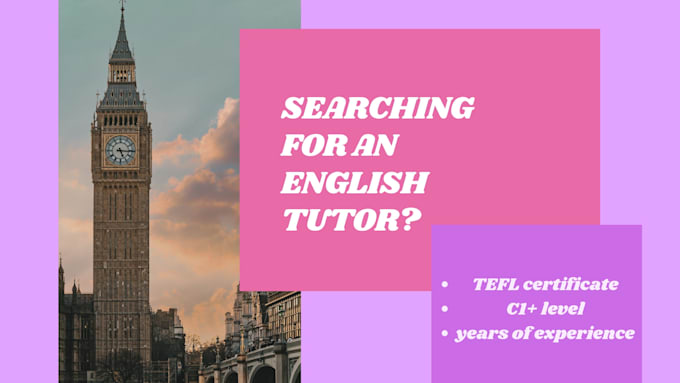 be your english tutor