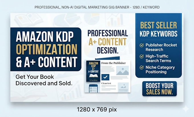 amazon KDP optimization and design a plus content