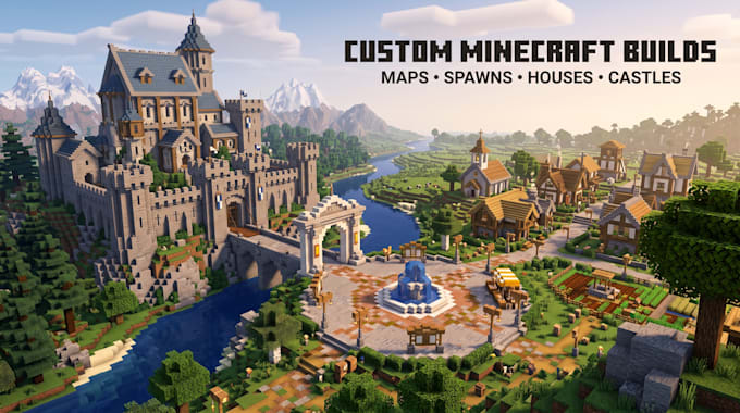 build a custom minecraft map, spawn, house, castle or structure