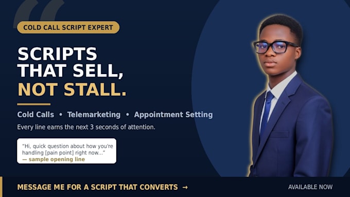 high converting cold calling script that gets you appointments