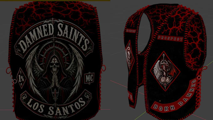 create mc kuttes fivem vest flag mc bike patch kuttes