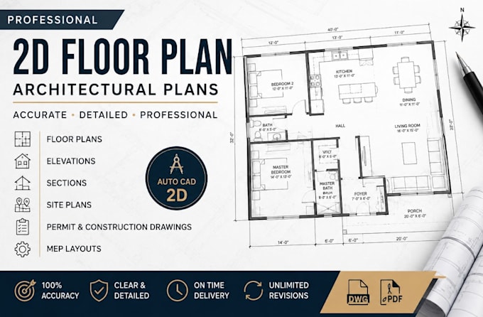 2d floor plan, architectural plans
