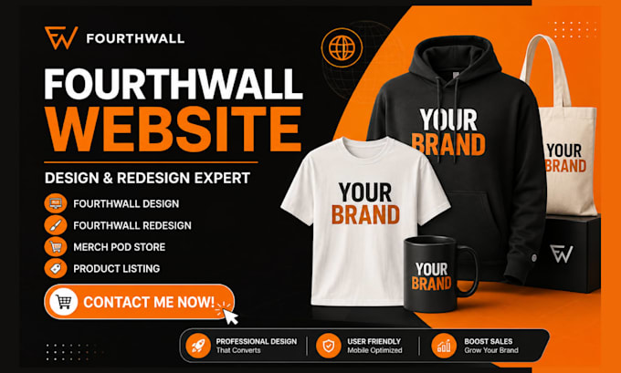 build fourthwall store design fourthwall print on demand website digital product