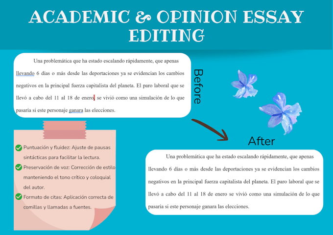 proofread and edit your spanish text for grammar and clarity