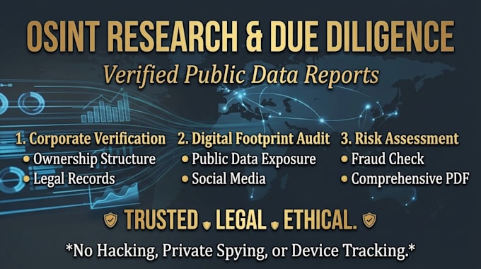 do professional osint research and due diligence