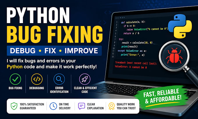 fix your python coding bugs