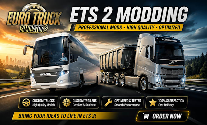 install truck, trailer, and map mods for ets2 and ats