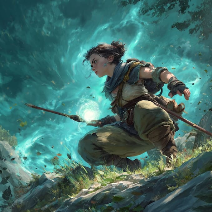 fantasy character art and fantasy character art