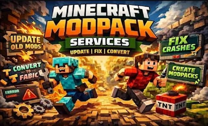 create or fix minecraft modpack update old mods convert forge mods to fabric