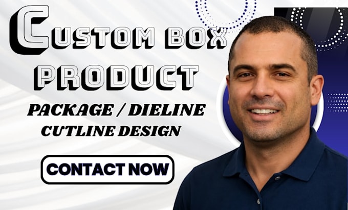 create custom box packaging dieline cutline design 3d render print ready file