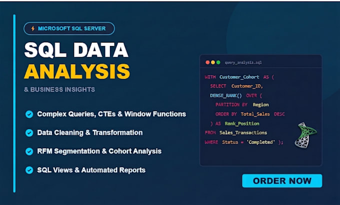 do sql data analysis, queries, and database reporting