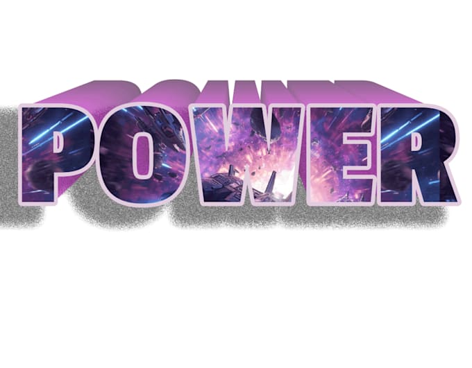 design custom 3d typography logo