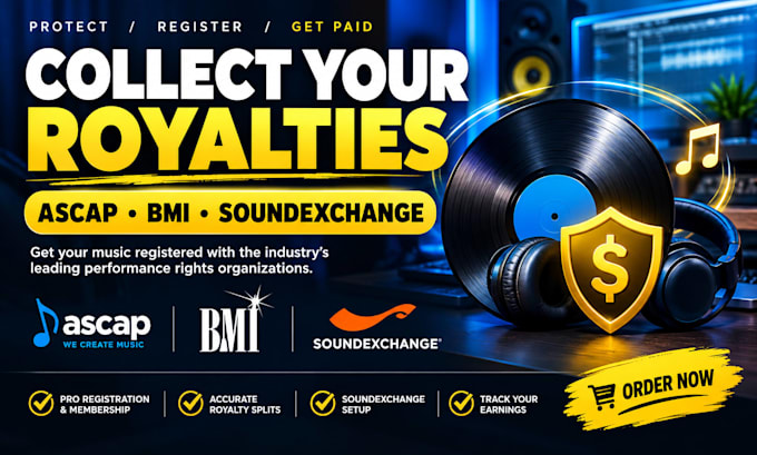 register your music catalog with ascap bmi soundexchange