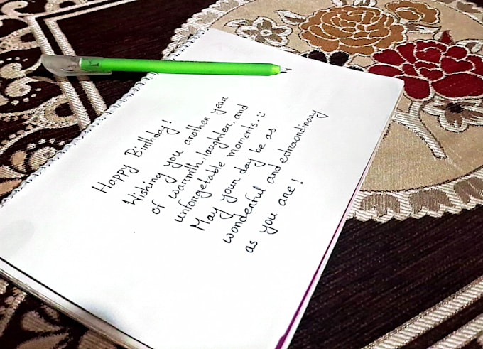 write beautiful handwritten letters and notes