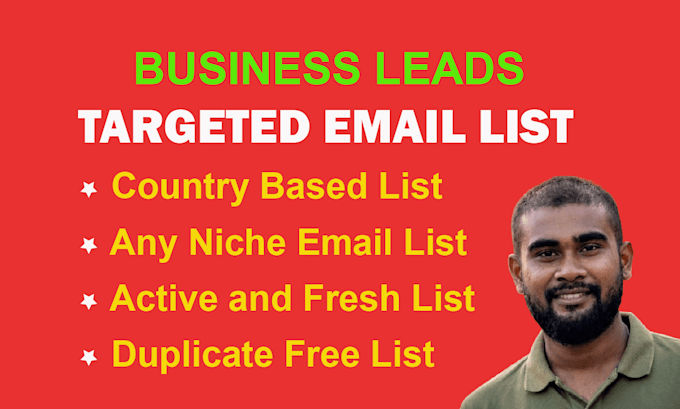 do niche targeted email list, b2b, bulk email list for email marketing