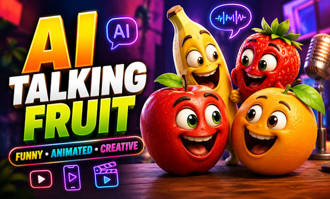 create ai talking fruit videos and funny fruit animation
