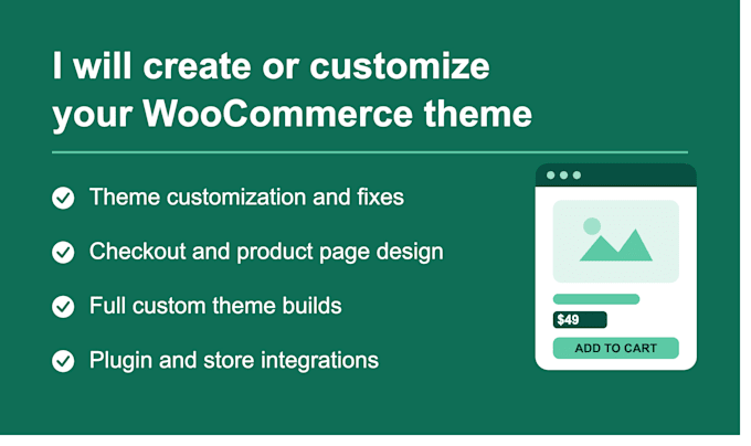 create or customize your woocommerce theme