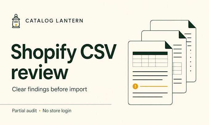 check your shopify product CSV before import