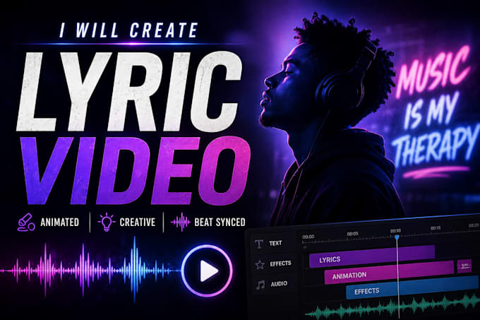 create a lyrics music video for your song
