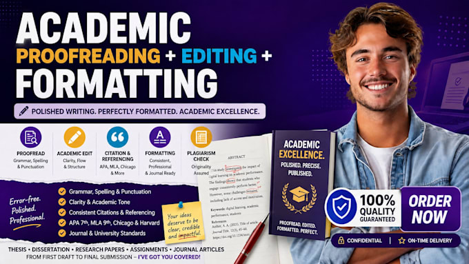 proofread and edit your academic paper