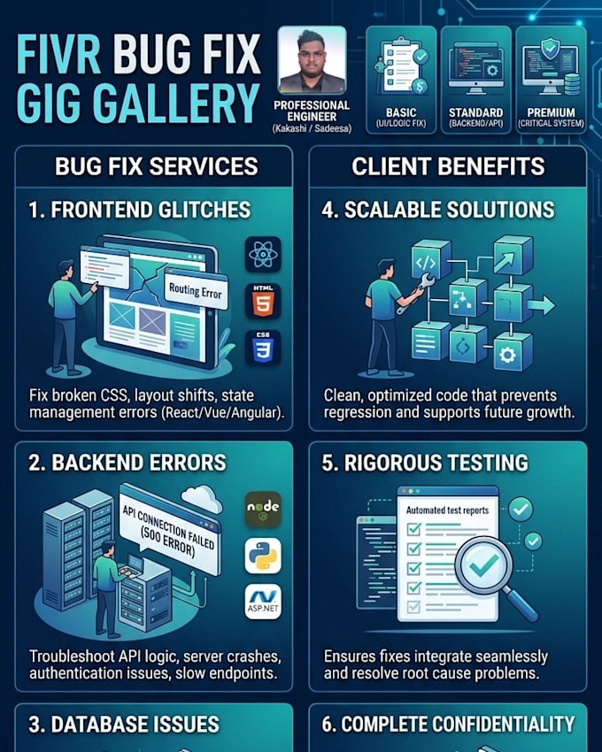 fix bugs and troubleshoot your web or mobile application