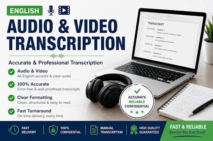 trancribe audio and video