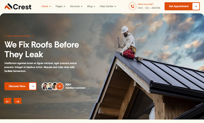 design squarespace roofing website roofing company contractor website