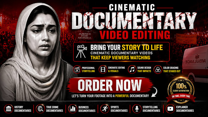 make cinematic documentary video with storytelling