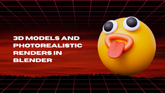 create 3d models and photorealistic renders in blender