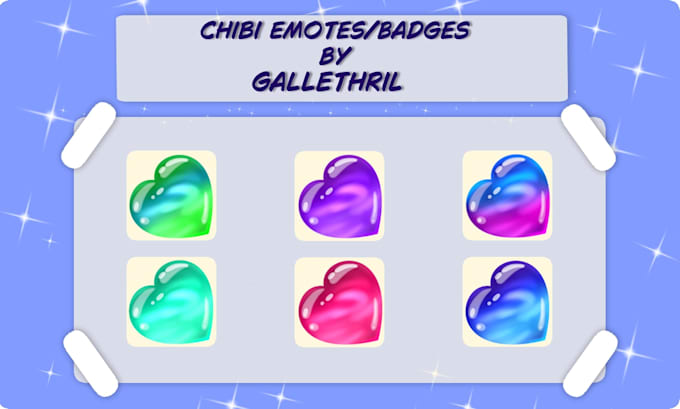 make affordable custom emotes and badges for you