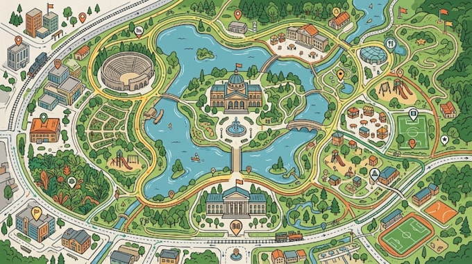 design custom wayfinding maps, site maps, floor maps and office directional maps