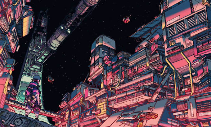 do comic book illustration, comic page, graphics novel, webcomic, retro comic