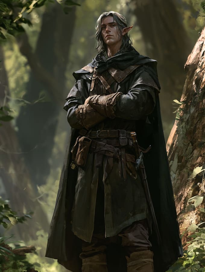 fantasy dnd character illustration