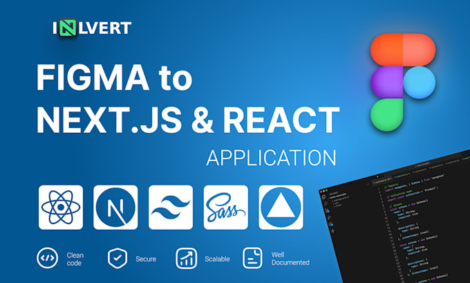 convert figma to react or next js, figma design to code front end developer