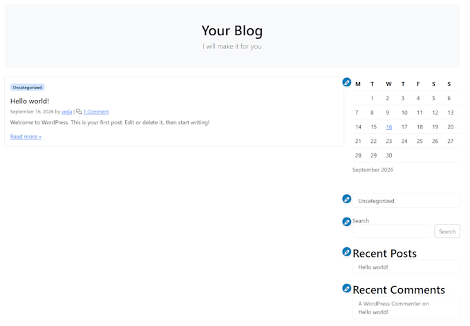 build you a wordpress blog