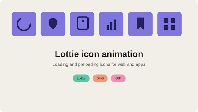 create professional icon animation for your app or website