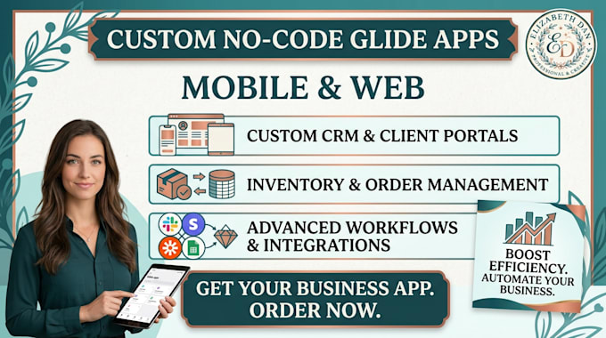 build custom no code glide apps for mobile and web