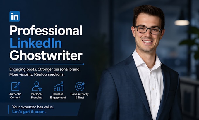 be your professional linkedin ghostwriter for articles blogs