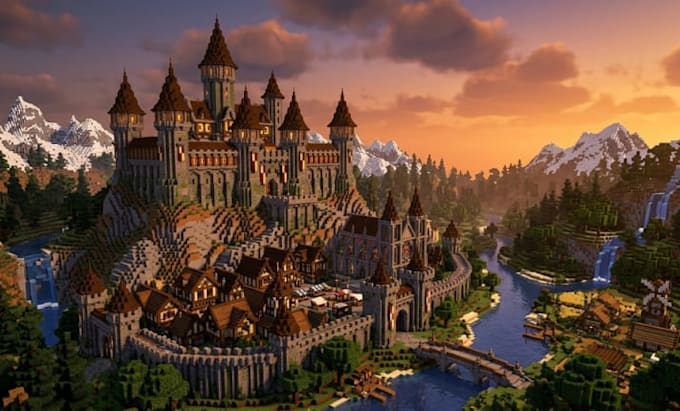 minecraft builder minecraft castle minecraft map lobby spawn house hub terrain
