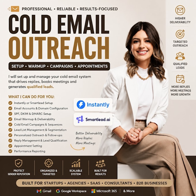 set up instantly or smartlead cold email outreach