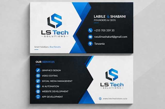 design a professional business card for your brand