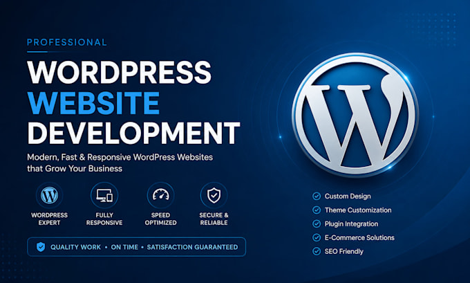 create professional wordpress website and do website development