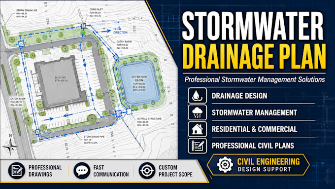 design stormwater drainage and management plans