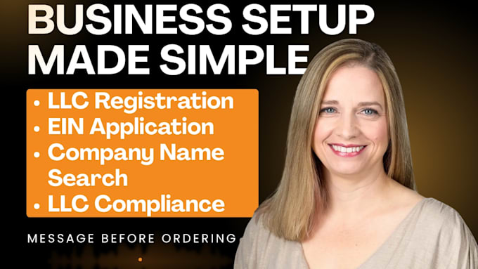 assist with llc registration, ein formation and compliance