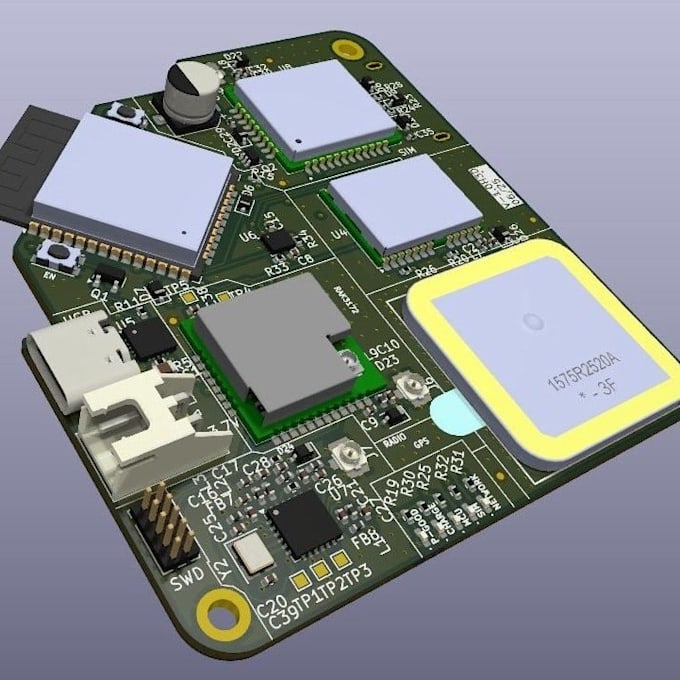 design custom iot pcb, smart device hardware, and circuit board