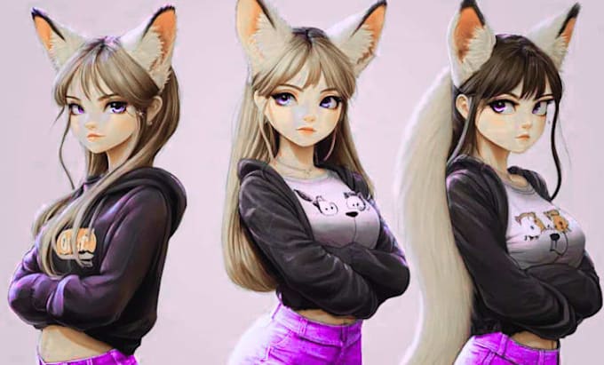create detailed nsfw furry reference sheet ready for commissions